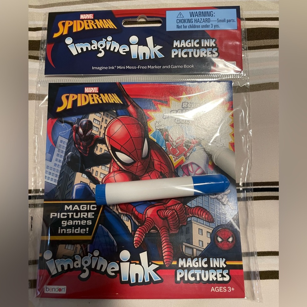 Brand new Spiderman Imagine Ink book Spider-Man Easter basket